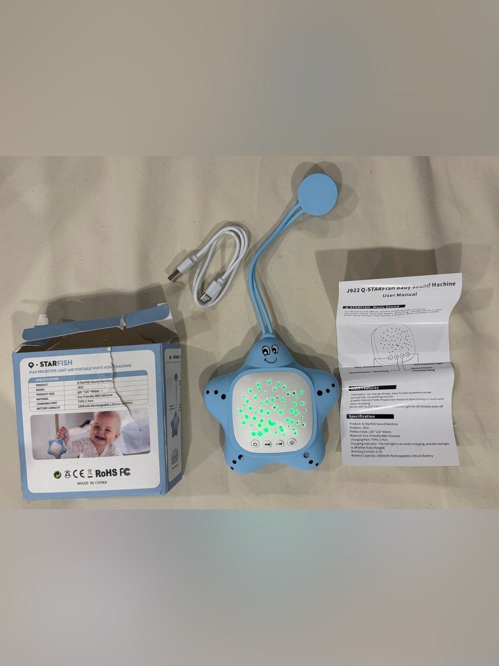 3 for $25 Starfish Baby Night Light Projector - Blue

Bundle 3 items in 3for$25